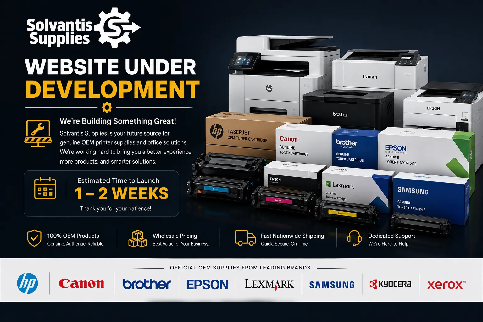 Solvantis Supplies - Website Under Development